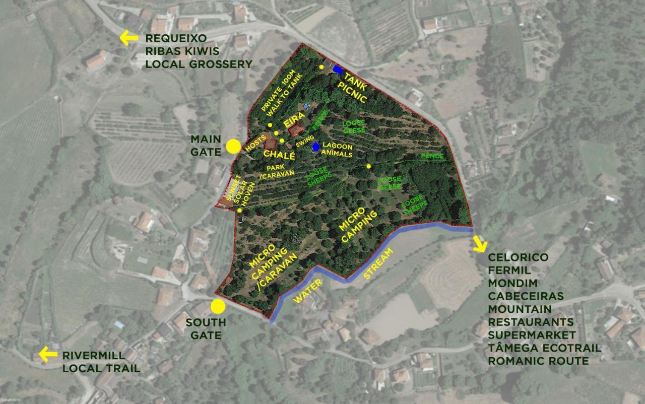 Chale Da Quinta "Lavoura Da Bouca - Fruta Bio" Vendégház Celorico De Basto Kültér fotó